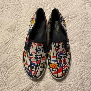 Sperry Nautical Flags Slip On Sneakers